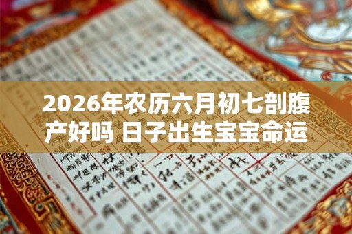 2026年农历六月初七剖腹产好吗 日子出生宝宝命运