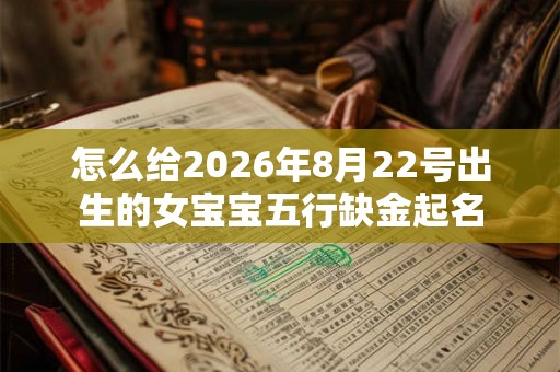 怎么给2026年8月22号出生的女宝宝五行缺金起名