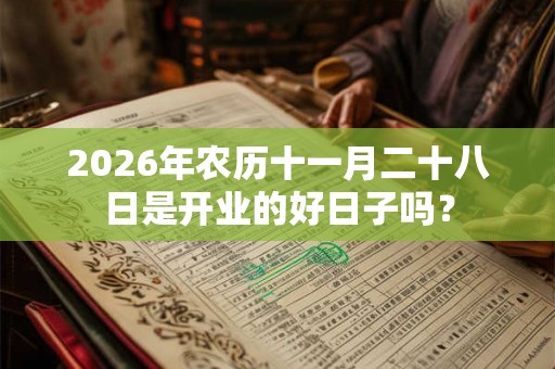 2026年农历十一月二十八日是开业的好日子吗？