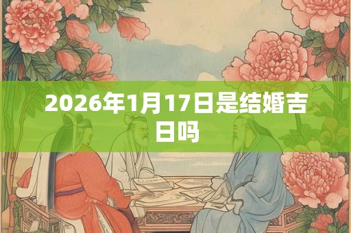2026年1月17日是结婚吉日吗
