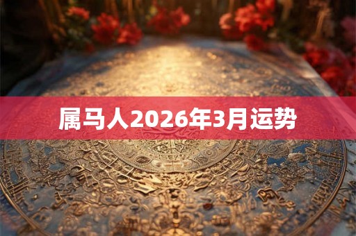 属马人2026年3月运势