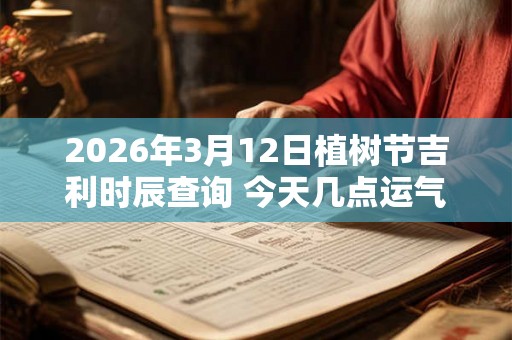 2026年3月12日植树节吉利时辰查询 今天几点运气最好