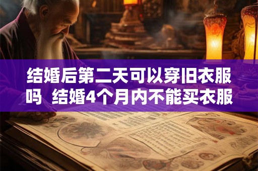 结婚后第二天可以穿旧衣服吗  结婚4个月内不能买衣服吗