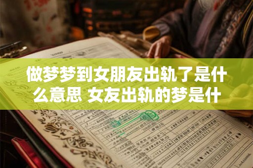做梦梦到女朋友出轨了是什么意思 女友出轨的梦是什么意思