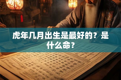 虎年几月出生是最好的？是什么命？