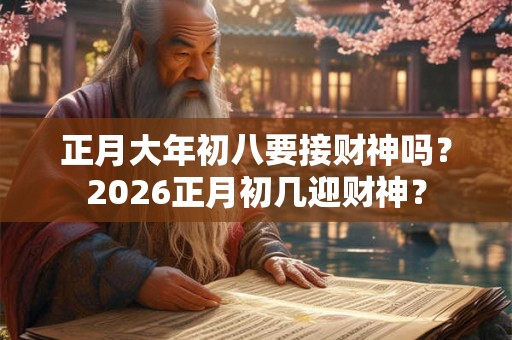 正月大年初八要接财神吗?2026正月初几迎财神? 正月大年初八要接财神吗?2026正月初几迎财神?