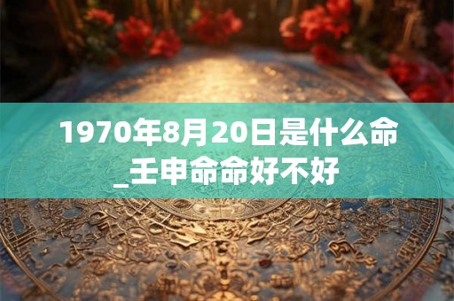 1970年8月20日是什么命_壬申命命好不好
