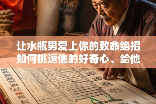 让水瓶男爱上你的致命绝招如何挑逗他的好奇心、给他安全感并保持独立自主