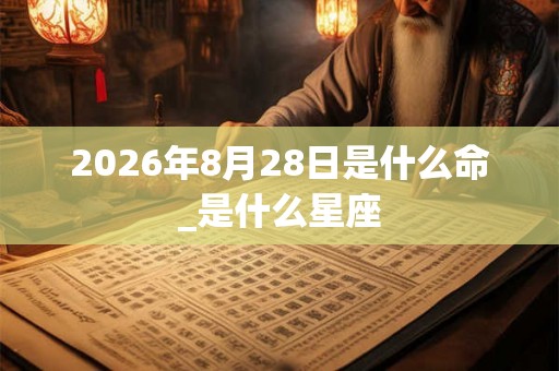 2026年8月28日是什么命_是什么星座 2026年8月28日是什么命_是什么星座