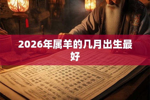 2026年属羊的几月出生最好 2026年属羊的几月出生最好