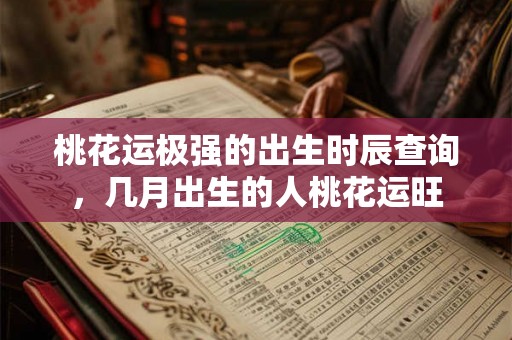 桃花运极强的出生时辰查询，几月出生的人桃花运旺