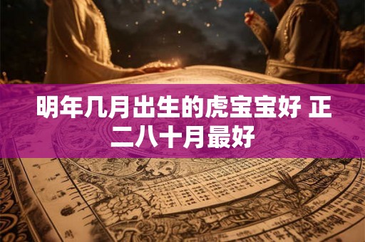 明年几月出生的虎宝宝好 正二八十月最好