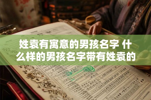 姓袁有寓意的男孩名字 什么样的男孩名字带有姓袁的寓意