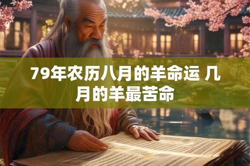 79年农历八月的羊命运 几月的羊最苦命