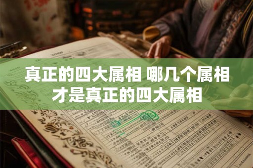 真正的四大属相 哪几个属相才是真正的四大属相 真正的四大属相 哪几个属相才是真正的四大属相