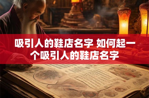 吸引人的鞋店名字 如何起一个吸引人的鞋店名字