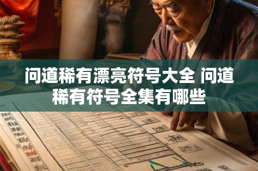 问道稀有漂亮符号大全 问道稀有符号全集有哪些