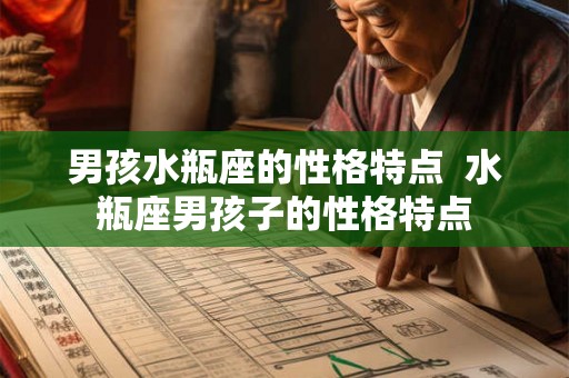 男孩水瓶座的性格特点  水瓶座男孩子的性格特点