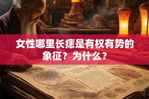 女性哪里长痣是有权有势的象征？为什么？
