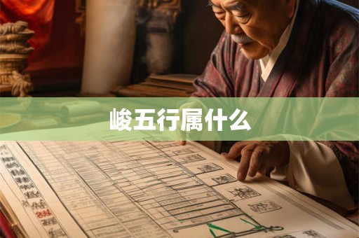峻五行属什么 峻五行属什么