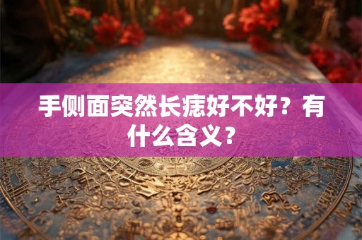 手侧面突然长痣好不好？有什么含义？