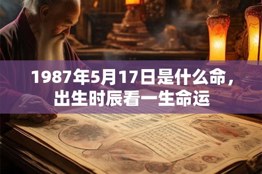 1987年5月17日是什么命,出生时辰看一生命运 1987年5月17日是什么命,出生时辰看一生命运