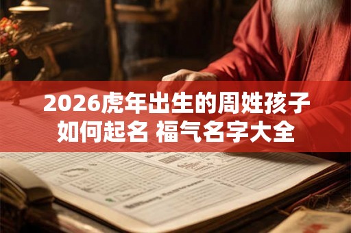 2026虎年出生的周姓孩子如何起名 福气名字大全