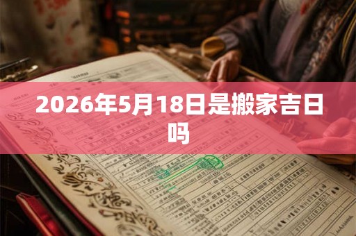 2026年5月18日是搬家吉日吗