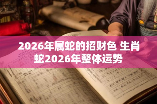 2026年属蛇的招财色 生肖蛇2026年整体运势