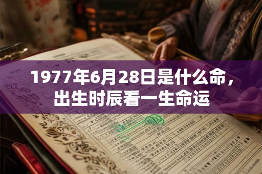 1977年6月28日是什么命，出生时辰看一生命运