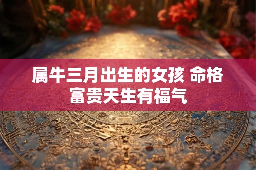 属牛三月出生的女孩 命格富贵天生有福气