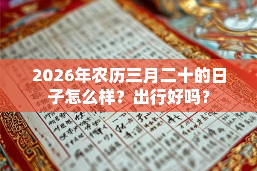 2026年农历三月二十的日子怎么样?出行好吗? 2026年农历三月二十的日子怎么样?出行好吗?