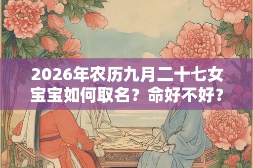 2026年农历九月二十七女宝宝如何取名？命好不好？