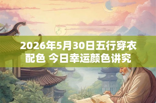 2026年5月30日五行穿衣配色 今日幸运颜色讲究