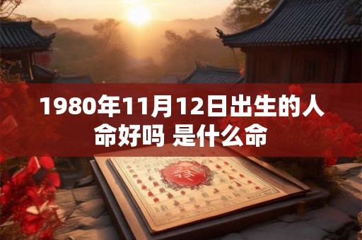 1980年11月12日出生的人命好吗 是什么命