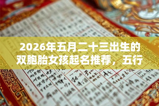 2026年五月二十三出生的双胞胎女孩起名推荐，五行属什么