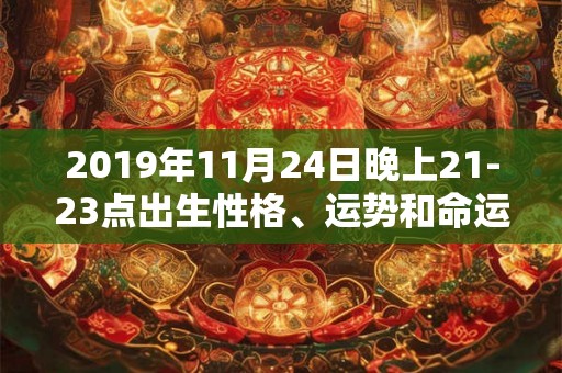 2019年11月24日晚上21-23点出生性格、运势和命运