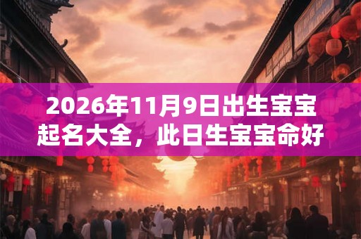 2026年11月9日出生宝宝起名大全，此日生宝宝命好吗？