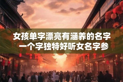女孩单字漂亮有涵养的名字 一个字独特好听女名字参考 女孩单字漂亮有涵养的名字 一个字独特好听女名字参考