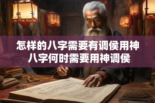 怎样的八字需要有调侯用神 八字何时需要用神调侯