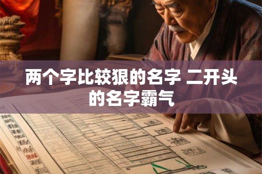两个字比较狠的名字 二开头的名字霸气