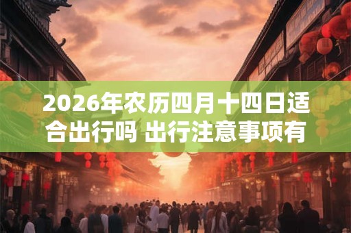 2026年农历四月十四日适合出行吗 出行注意事项有哪些