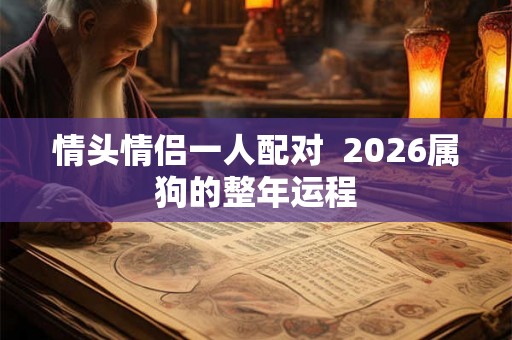 情头情侣一人配对  2026属狗的整年运程