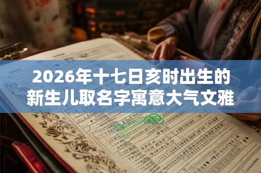 2026年十七日亥时出生的新生儿取名字寓意大气文雅