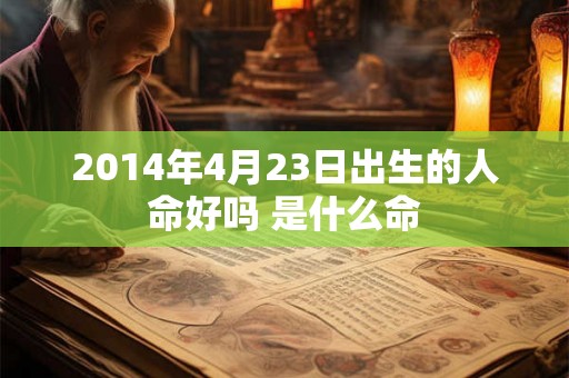 2014年4月23日出生的人命好吗 是什么命 2014年4月23日出生的人命好吗 是什么命