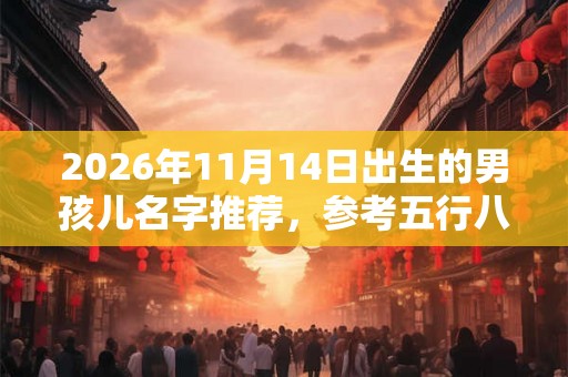 2026年11月14日出生的男孩儿名字推荐，参考五行八字取名