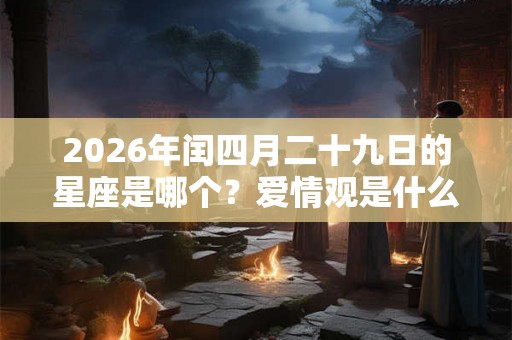 2026年闰四月二十九日的星座是哪个？爱情观是什么？