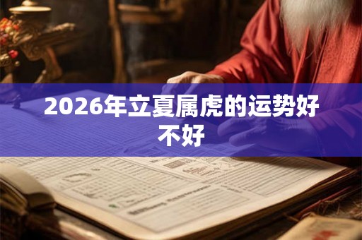2026年立夏属虎的运势好不好