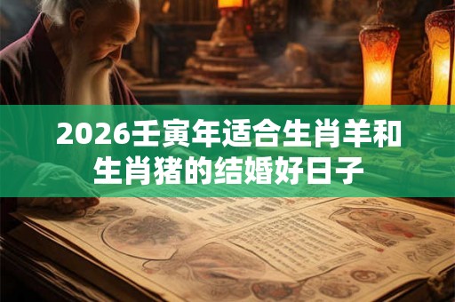 2026壬寅年适合生肖羊和生肖猪的结婚好日子