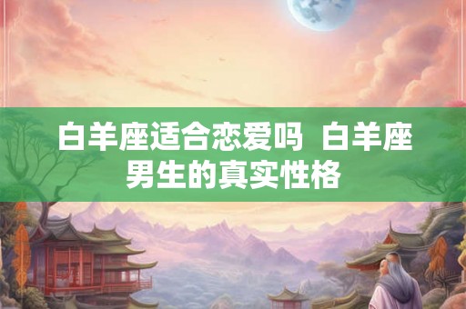 白羊座适合恋爱吗  白羊座男生的真实性格